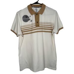 Star Wars 1977 Disney PoloShirt – Death Star TIE Fighter Embroidery – Size Small